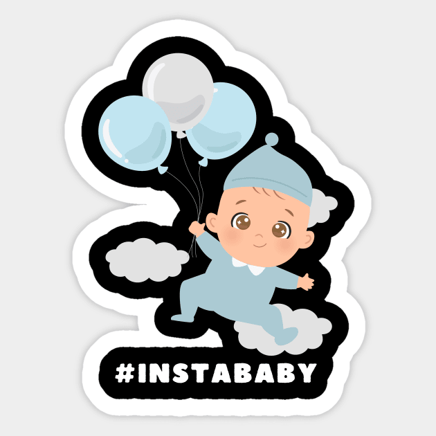 Instababy Boy Instakids Sticker by OnlyWithMeaning